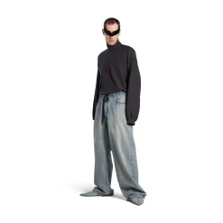 Pantaloni Baggy Oversize in Azzurro