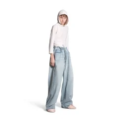 Pantaloni Baggy Oversize in Blu