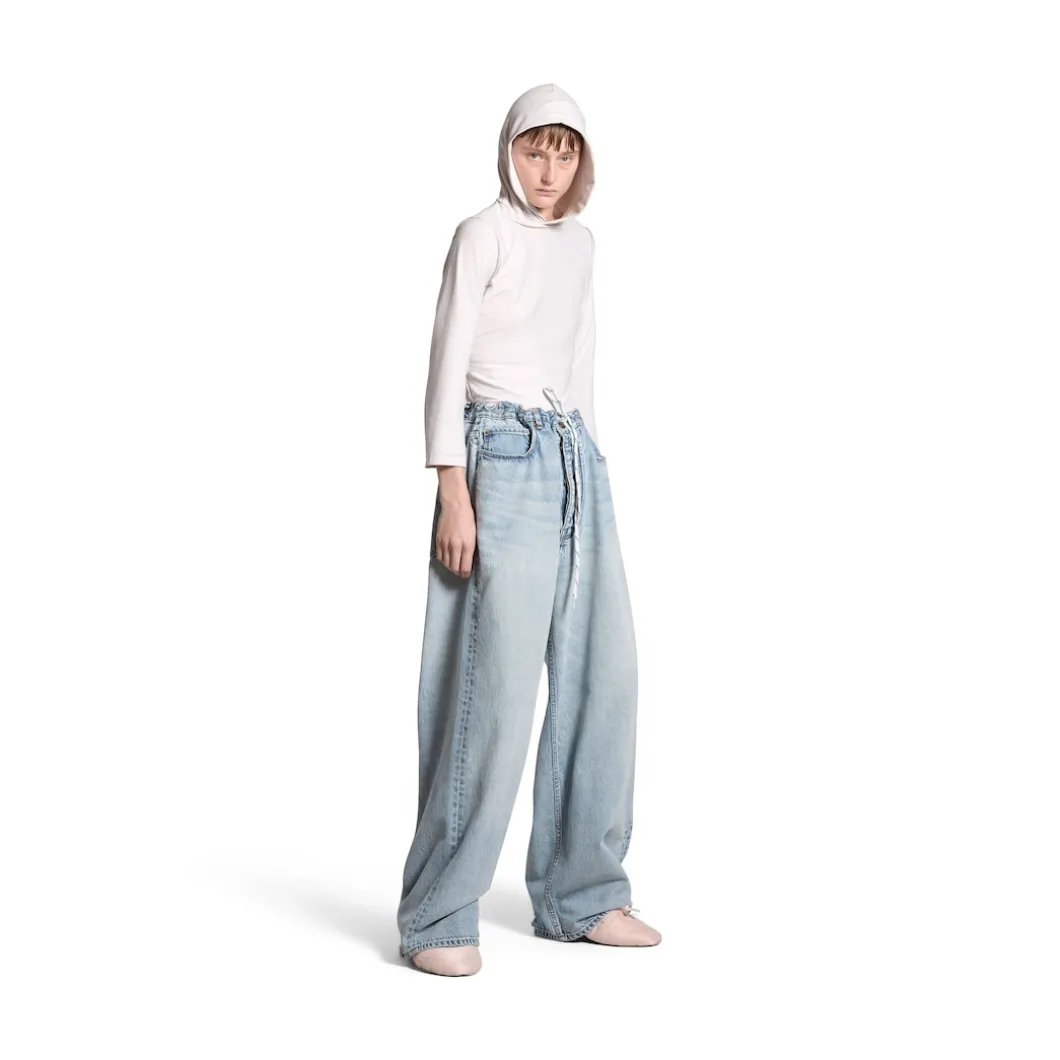 Pantaloni Baggy Oversize in Blu