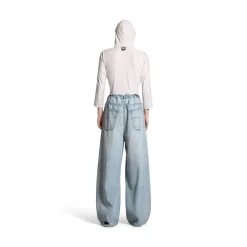 Pantaloni Baggy Oversize in Blu