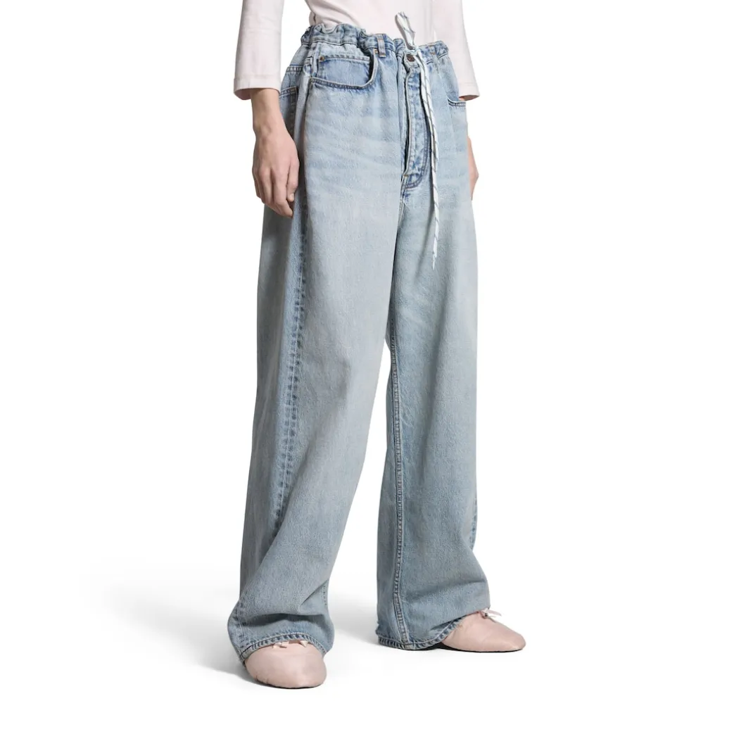 Pantaloni Baggy Oversize in Blu