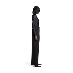 Pantaloni Baggy Tailored da Donna in Nero