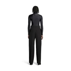 Pantaloni Baggy Tailored da Donna in Nero