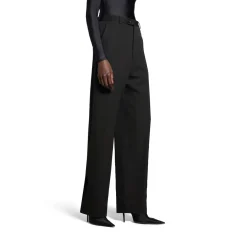 Pantaloni Baggy Tailored da Donna in Nero