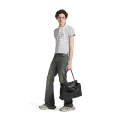 Pantaloni Bootcut in Azzurro