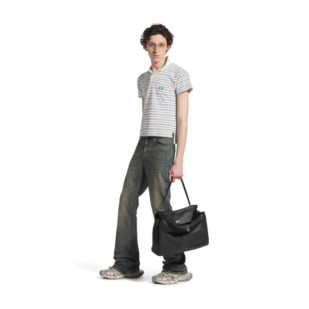Pantaloni Bootcut in Azzurro