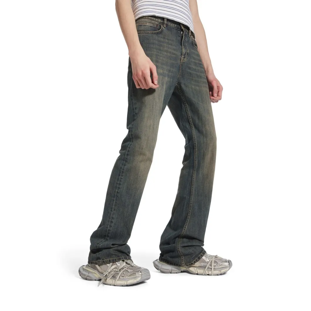 Pantaloni Bootcut in Azzurro