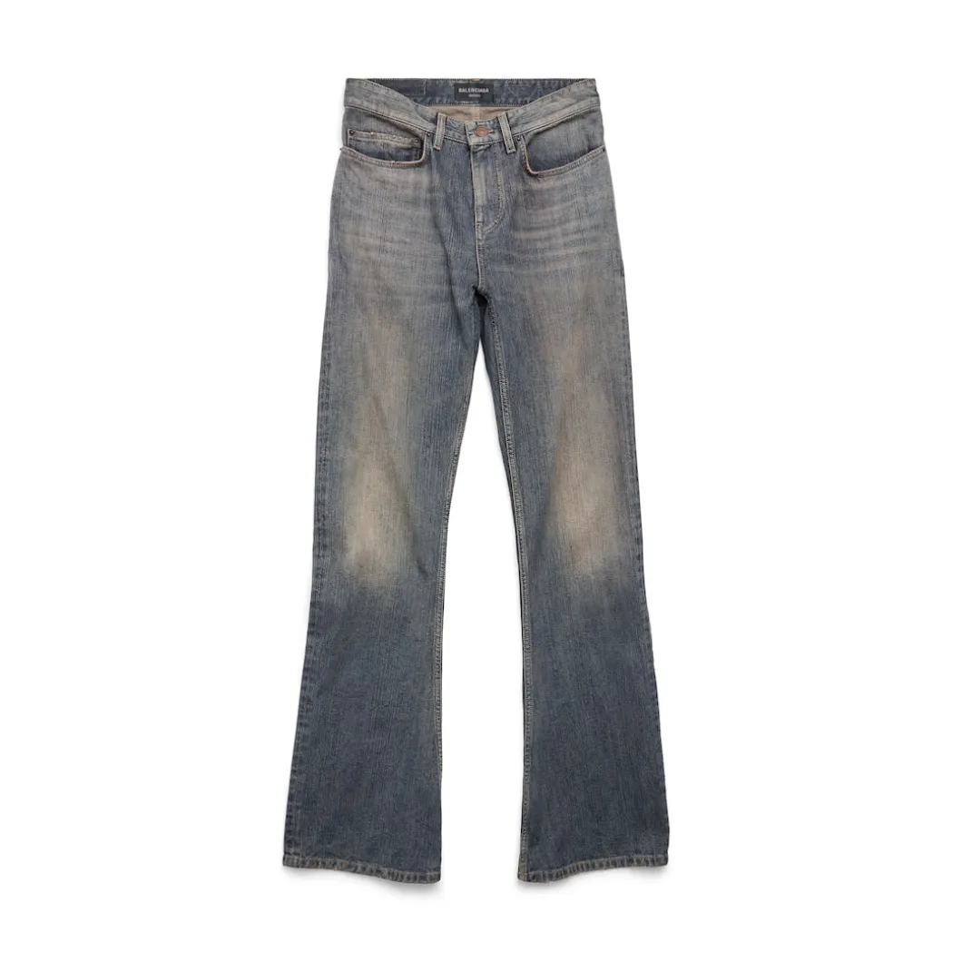 Pantaloni Bootcut in Azzurro