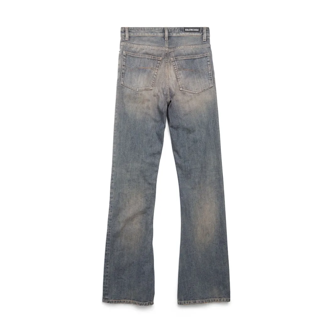 Pantaloni Bootcut in Azzurro