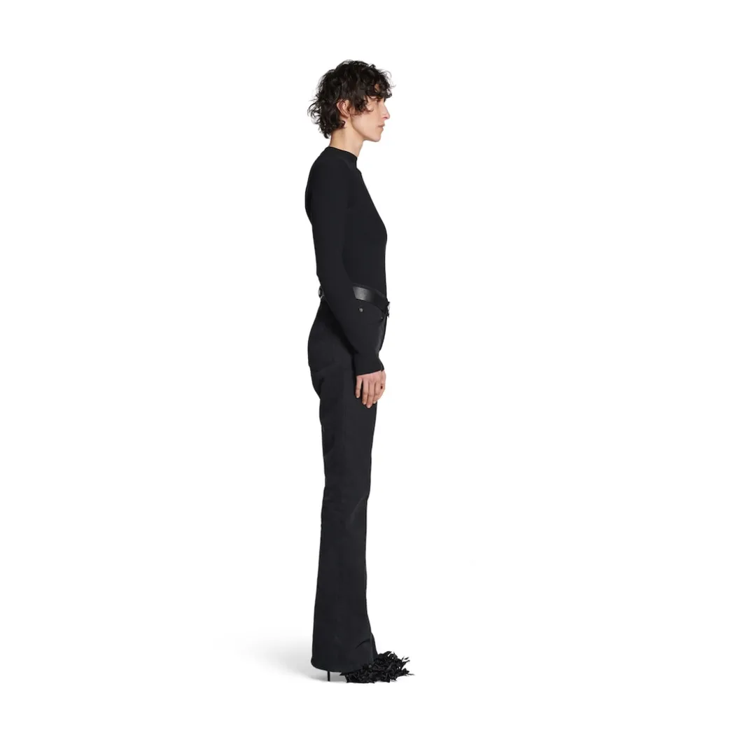 Pantaloni Bootcut in Nero