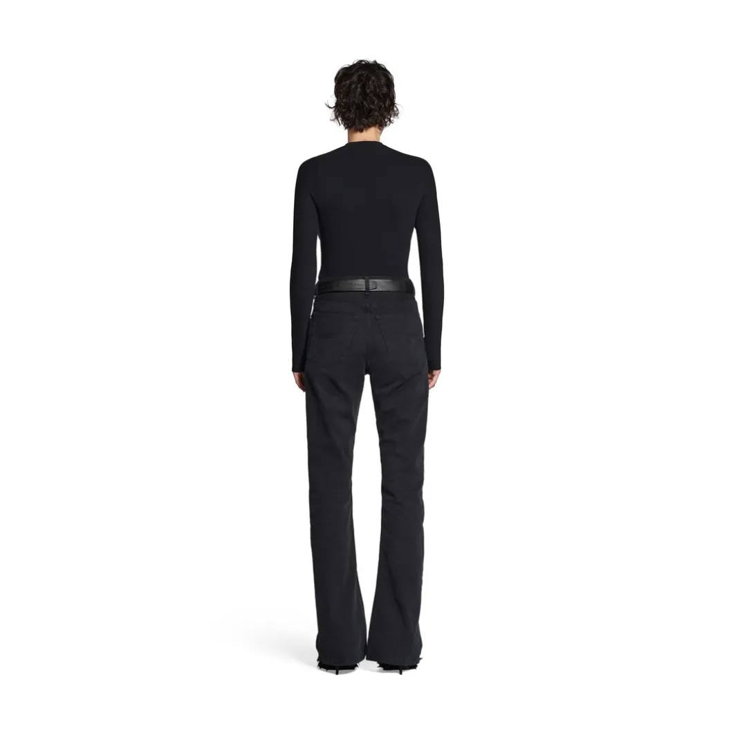 Pantaloni Bootcut in Nero