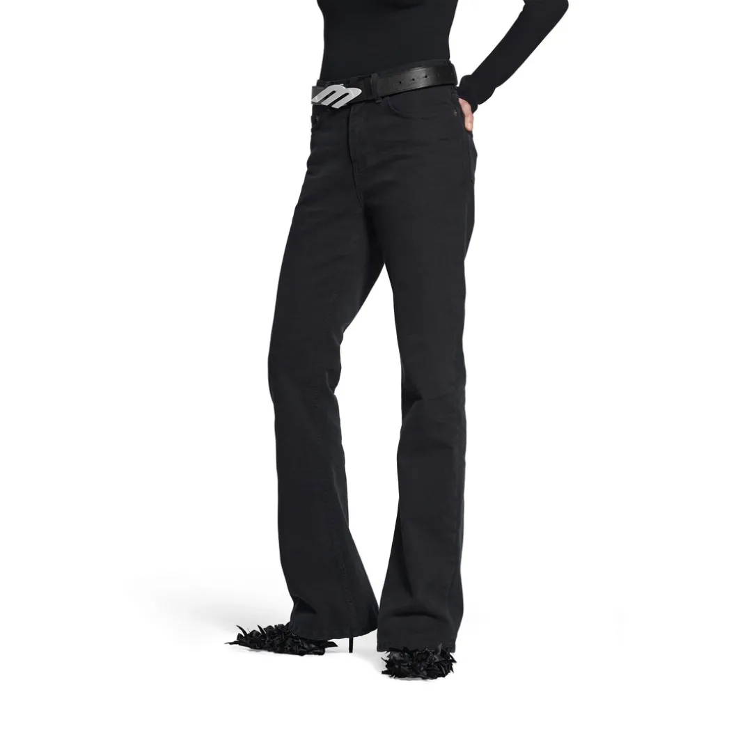 Pantaloni Bootcut in Nero