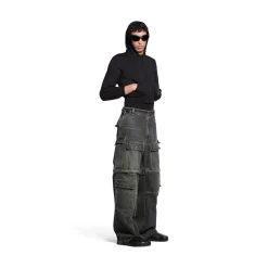 Pantaloni Cargo in Nero