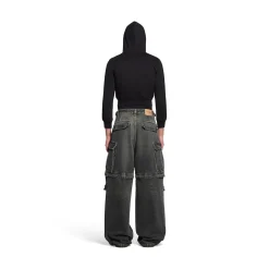 Pantaloni Cargo in Nero