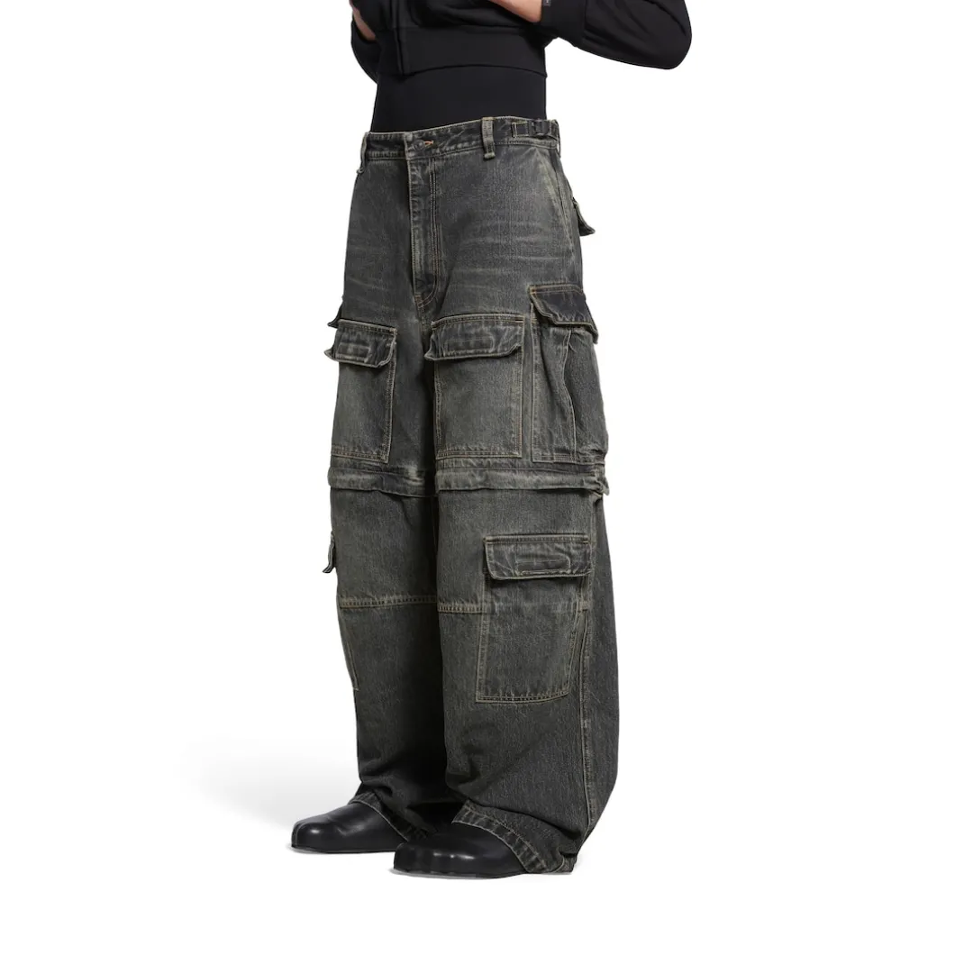 Pantaloni Cargo in Nero