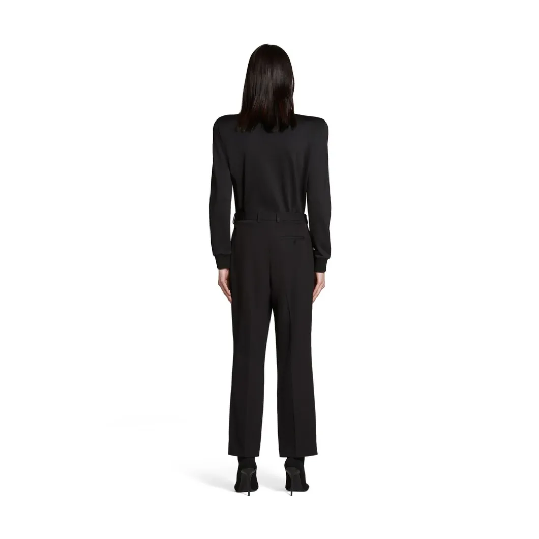 Pantaloni Cropped in Nero