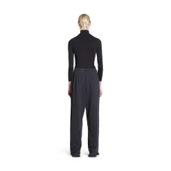 Pantaloni Da Tuta Baggy Outline in Nero Délavé