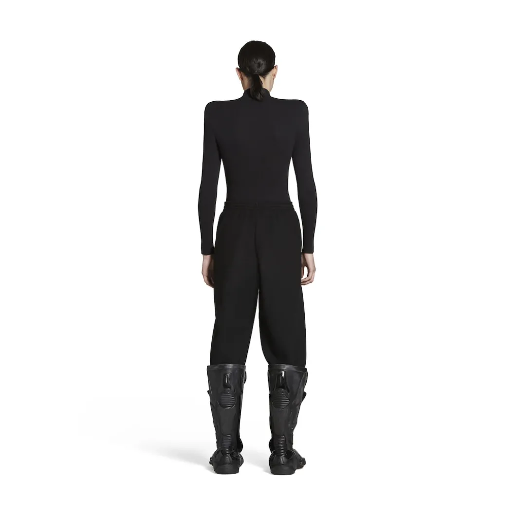 Pantaloni Da Tuta Baggy Political Campaign in Nero