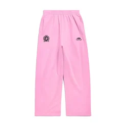 Pantaloni Da Tuta Baggy Soccer in Rosa/nero