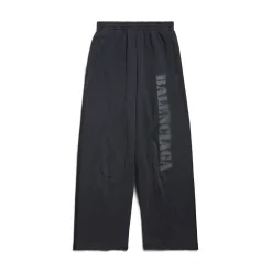 Pantaloni Da Tuta Baggy Stencil Type in Nero/grigio