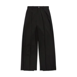 Pantaloni Double Front in Nero