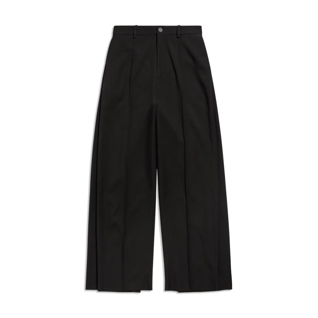 Pantaloni Double Front in Nero