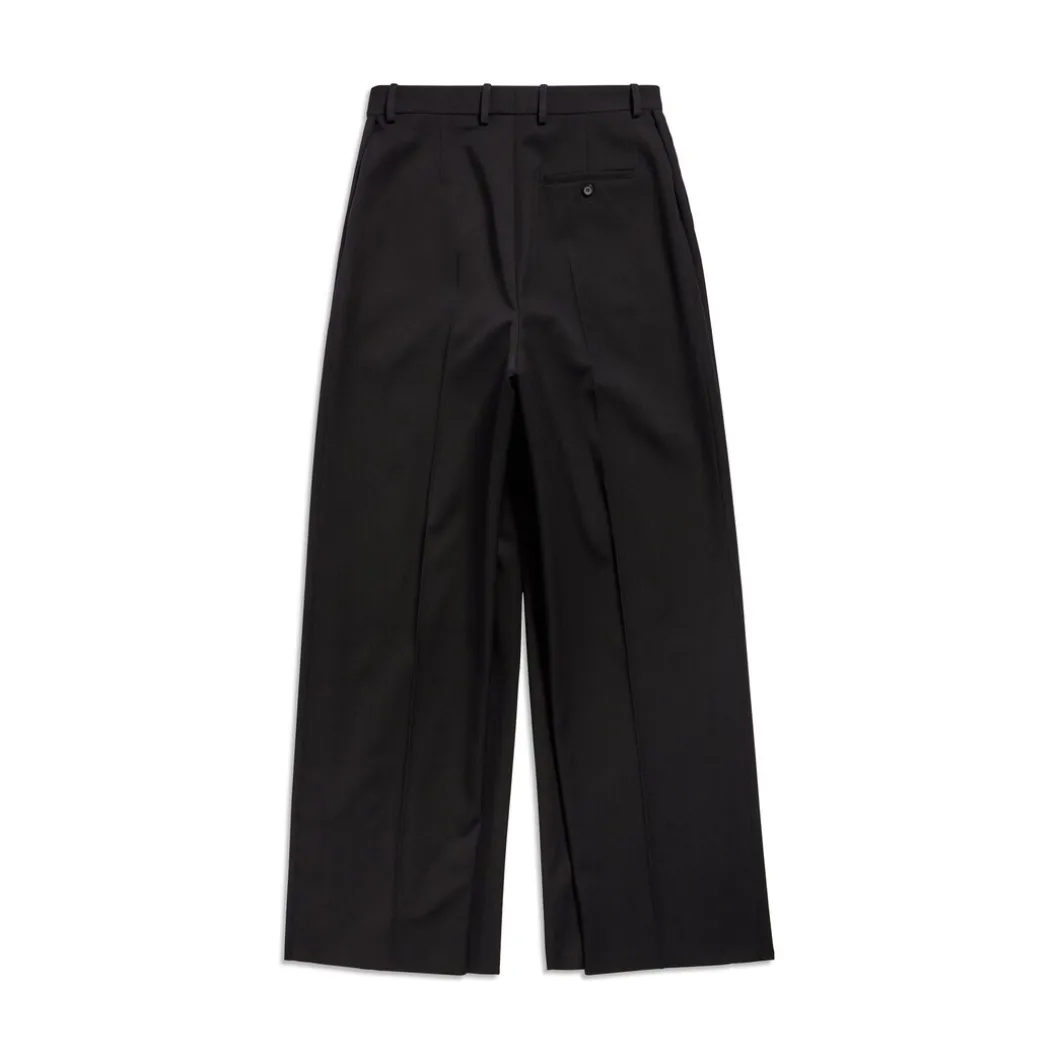 Pantaloni Double Front in Nero