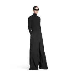 Pantaloni Double Front Tracksuit in Nero