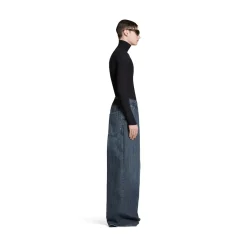 Pantaloni Double Side in Blu Scuro