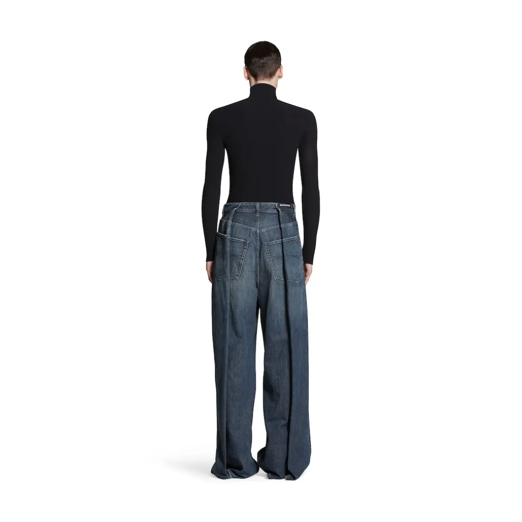 Pantaloni Double Side in Blu Scuro