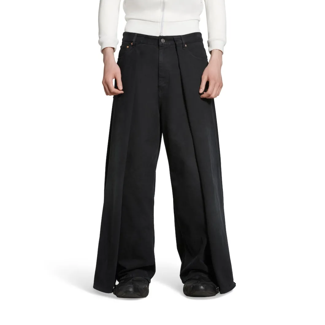 Pantaloni Double Side in Nero
