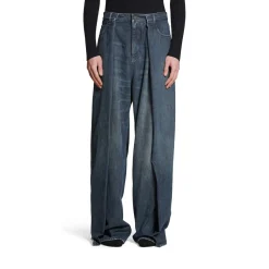 Pantaloni Double Side in Blu Scuro