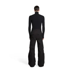 Pantaloni Flared Cargo in Nero