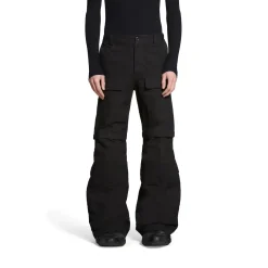 Pantaloni Flared Cargo in Nero