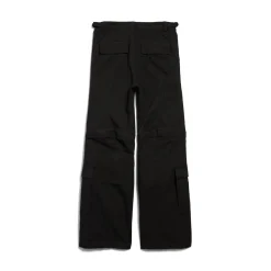 Pantaloni Flared Cargo in Nero