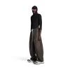 Pantaloni Hybrid Baggy in Marrone Scuro