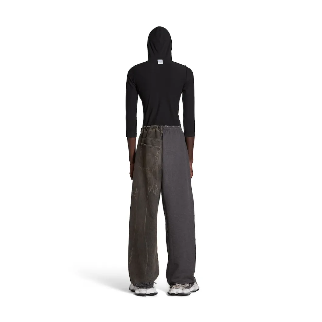 Pantaloni Hybrid Baggy in Marrone Scuro