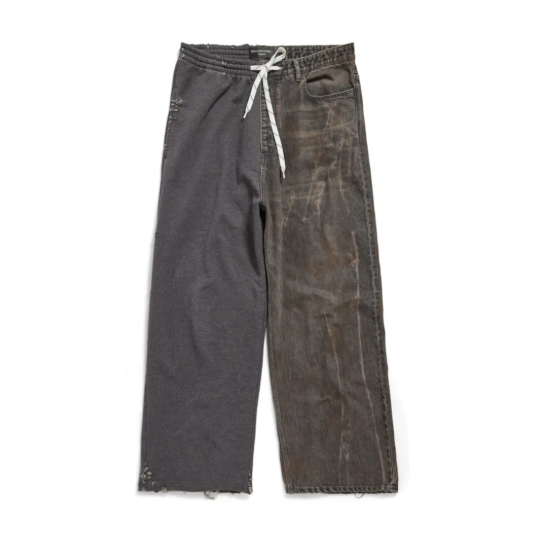 Pantaloni Hybrid Baggy in Marrone Scuro