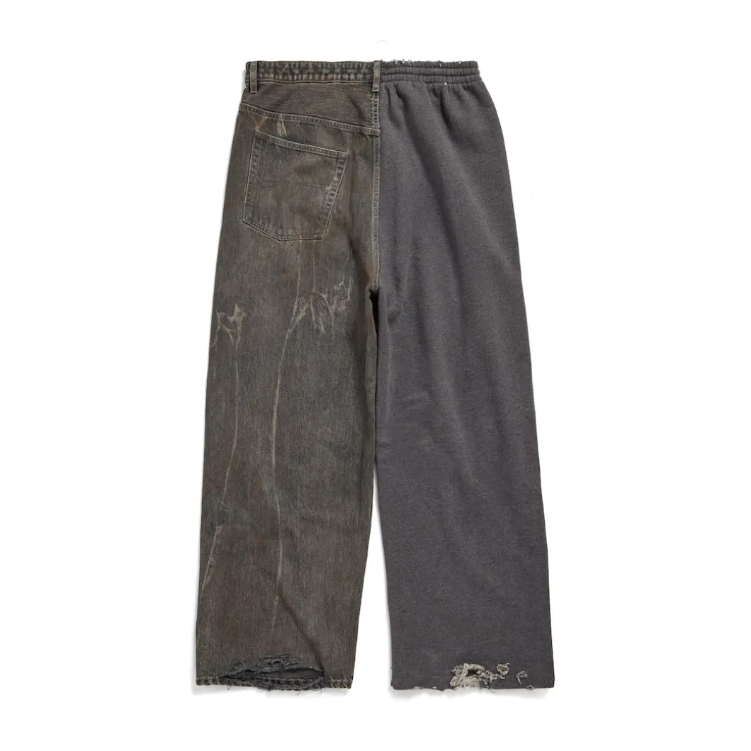 Pantaloni Hybrid Baggy in Marrone Scuro