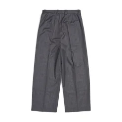 Pantaloni Loose Tailored in Grigio/rosso