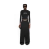 Pantaloni Low Crotch  da Donna in Nero