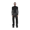 Pantaloni Medium Fit in Nero
