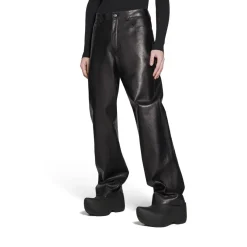 Pantaloni Medium Fit in Nero
