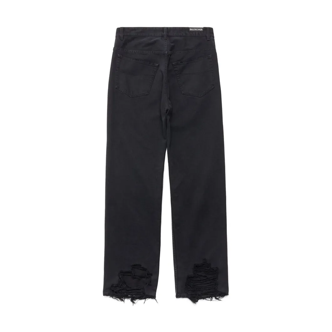 Pantaloni Medium Fit in Nero