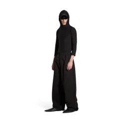 Pantaloni Pyjama Ampi in Nero