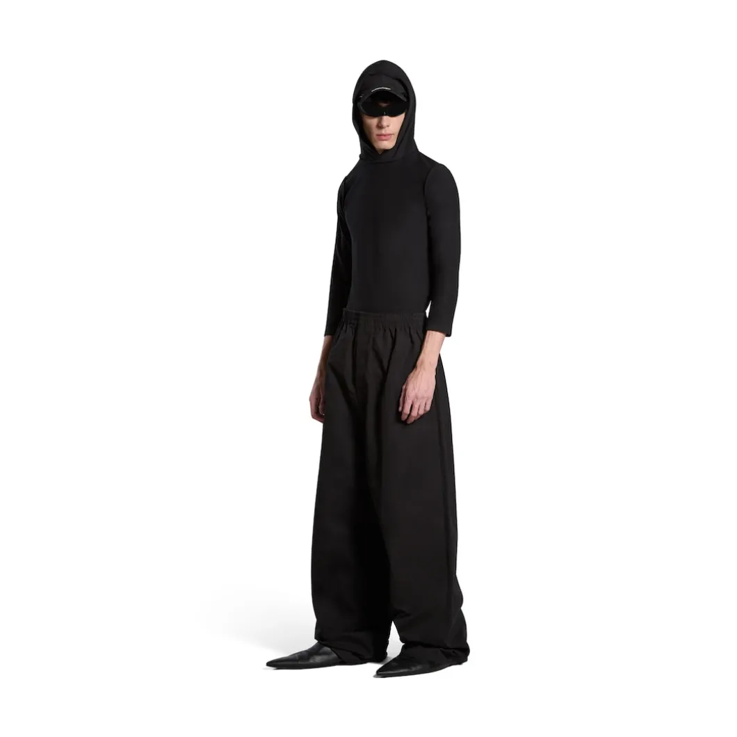 Pantaloni Pyjama Ampi in Nero