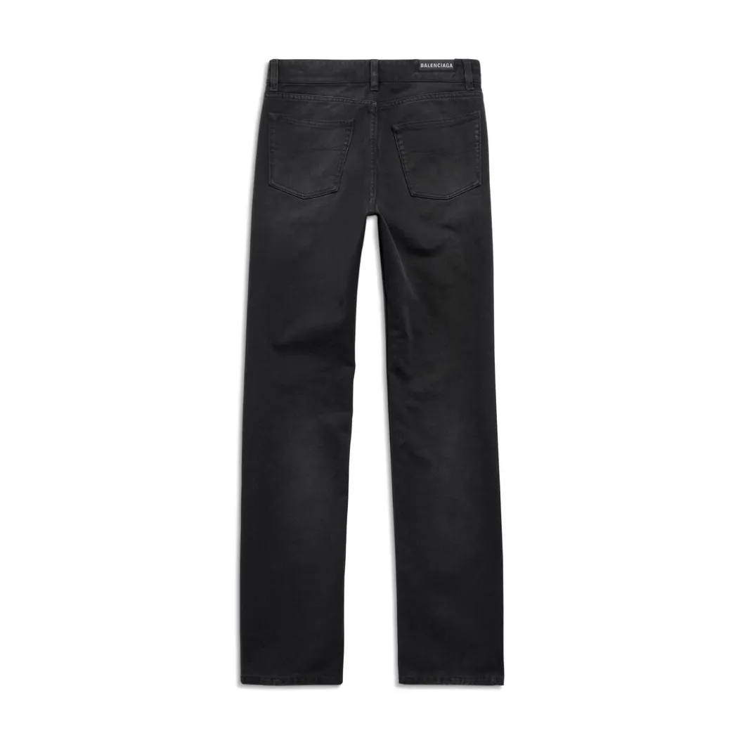 Pantaloni Slim in Nero Délavé