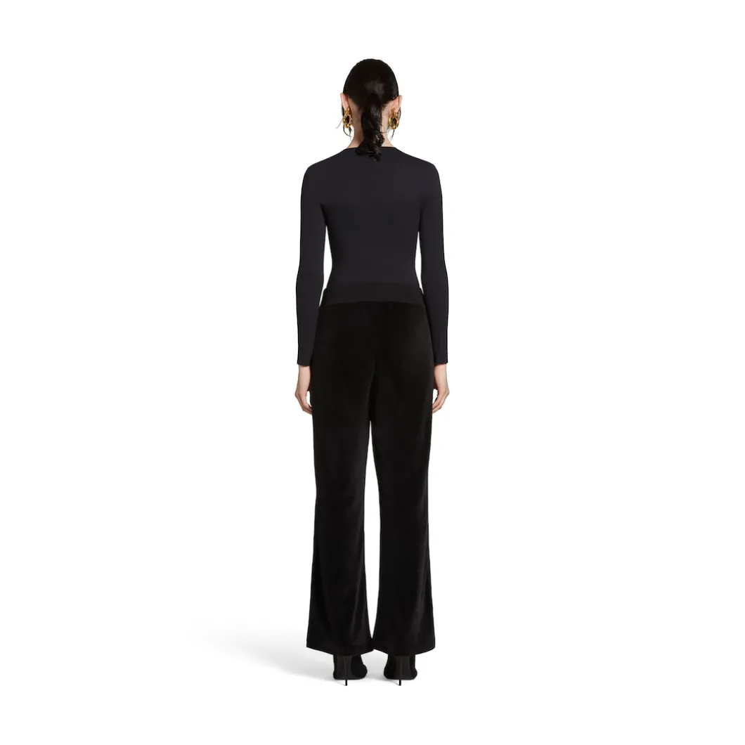Pantaloni Sportivi A Vita Bassa in Nero