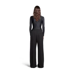 Pantaloni Tailored Regular Fit in Nero