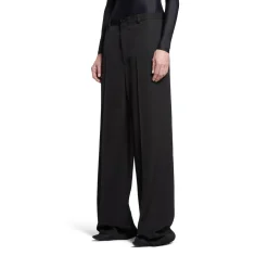 Pantaloni Tailored Regular Fit in Nero